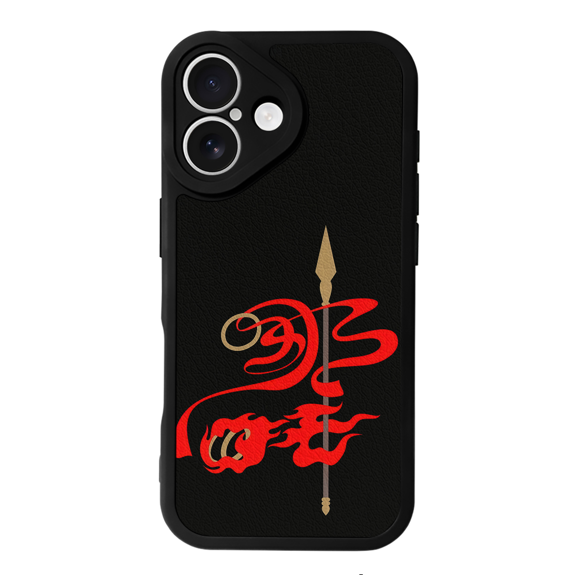 （画像用） Ne Zha 2 ナタ 魔童の大暴れ 【iPhone 16シリーズ対応】シリコンスマホケース（レザー調） 材質：シリコン